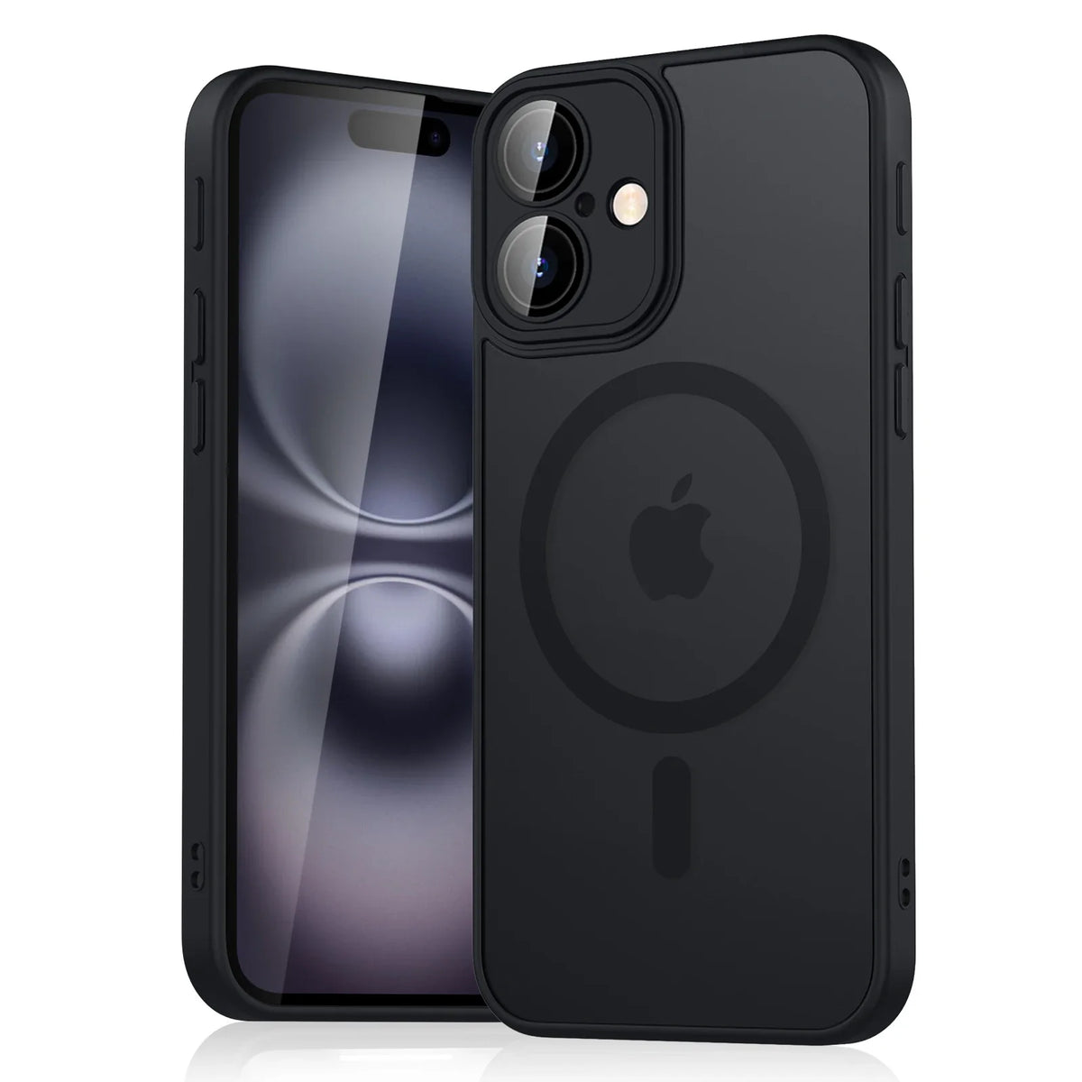 Luxury Magnetic Matte Translucent Armor Case - Shockproof MagSafe Cover for iPhone 11-16 with Wireless Charging Support