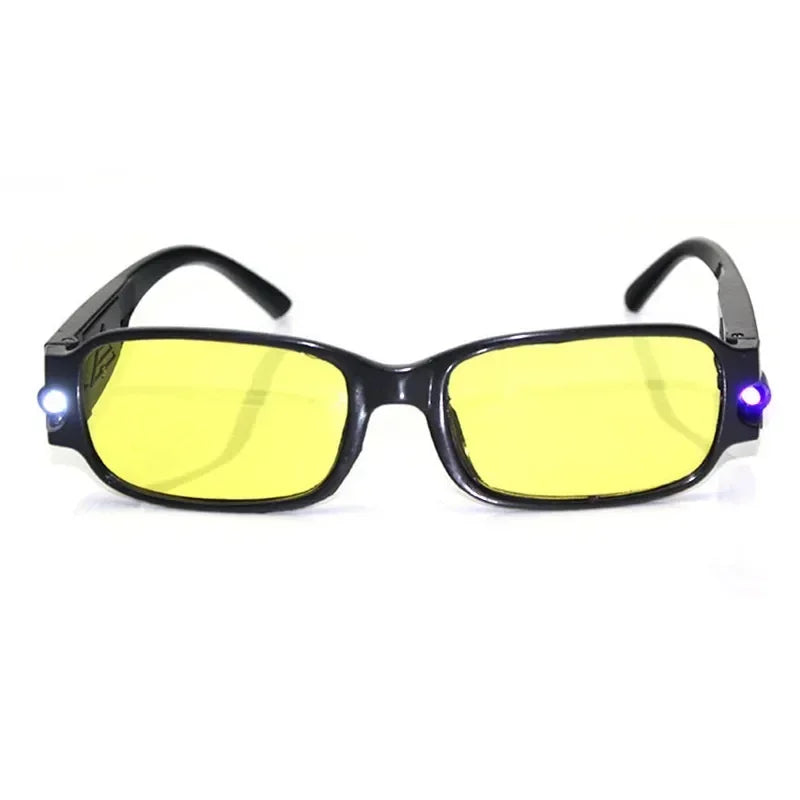 Unisex LED Reading Glasses β Light-Up Night Presbyopic Eyeglasses for Men & Women, Multi-Strength Magnifier Spectacles