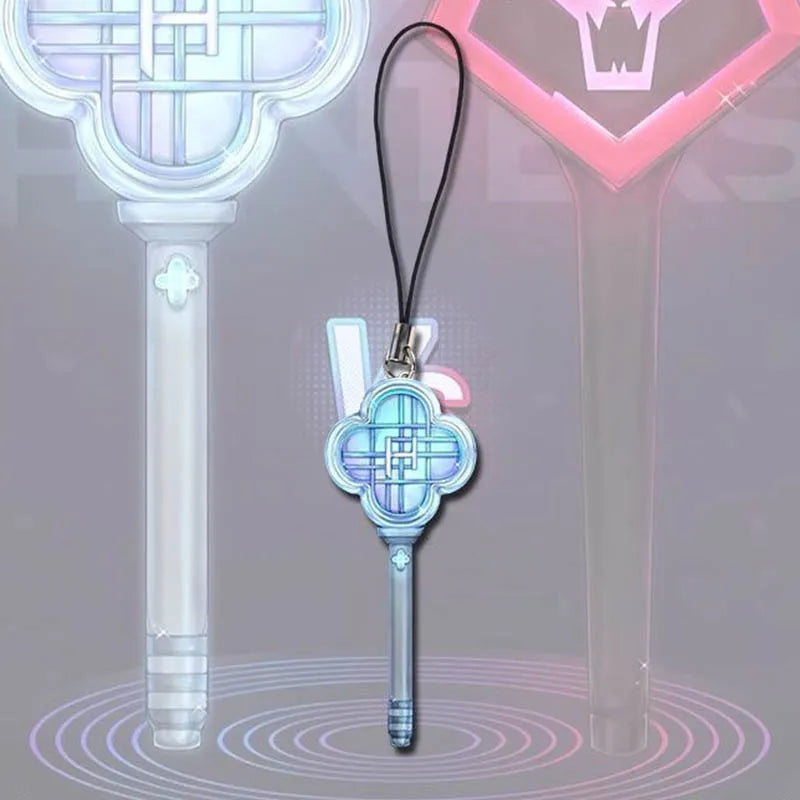 Anime & K-Pop Demon Hunters Cosplay Keychain – Acrylic Light Stick Pendant for Phone, Bag, and Accessories Gift