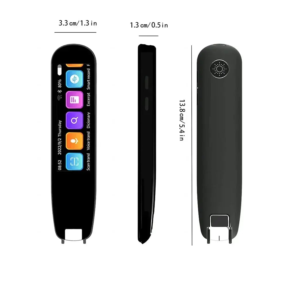 HONGTOP Smart Voice Scan Translator Pen - Multifunctional Real-Time Translation in 121 Languages - Business Dictionary Tool