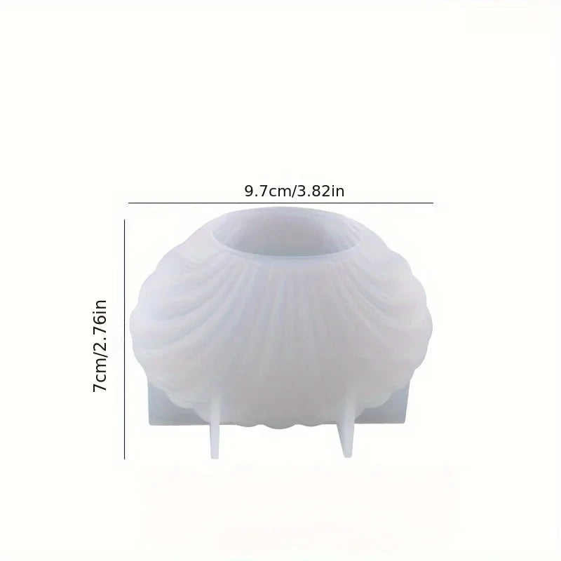 3D Shell Silicone Mold – Scented Candle, Aromatherapy Wax & Clay Crafts DIY Mold