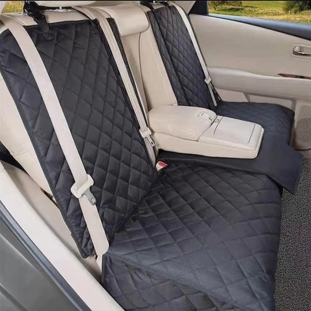 Waterproof Dog Car Seat Cover – Pet Travel Mattress & Seat Protector with Middle Armrest for Dogs
