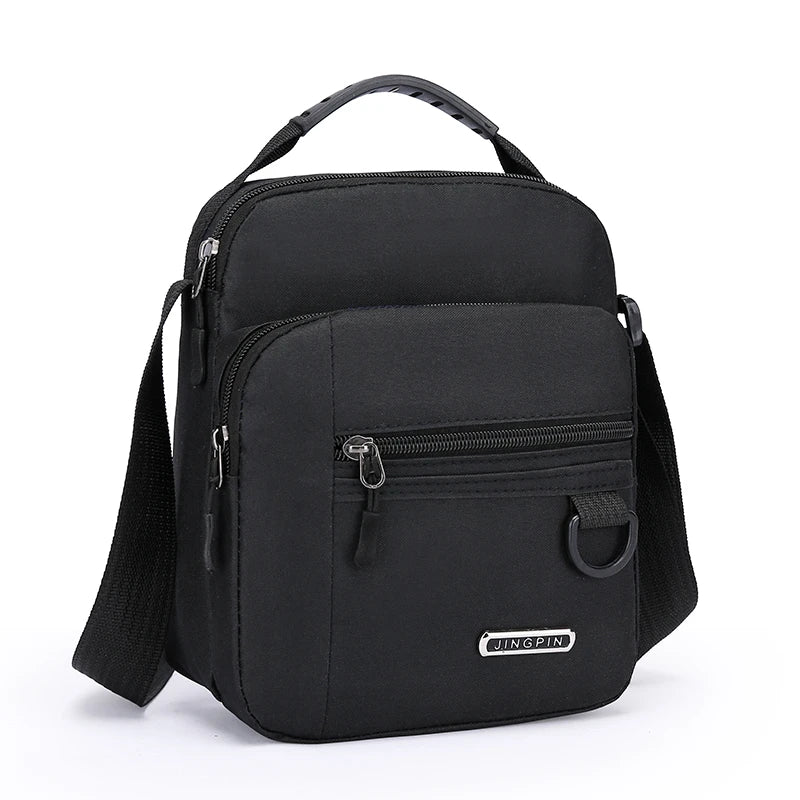 Large Capacity Men's Waterproof Shoulder Bag – Wear-Resistant Backpack with Multiple Pockets for Business