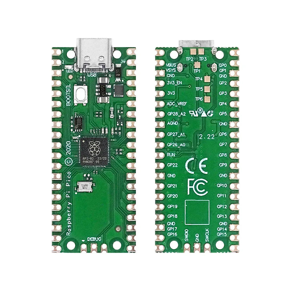 Raspberry Pi Pico RP2040 Board – Dual-Core Cortex-M0+ Microcomputer with 264KB RAM & Low Power Consumption