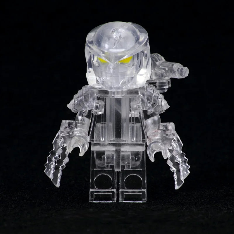Locking Alien Action Figure — Prometheus Ice Monster Robot Building Blocks Toy, Educational Gift for Children