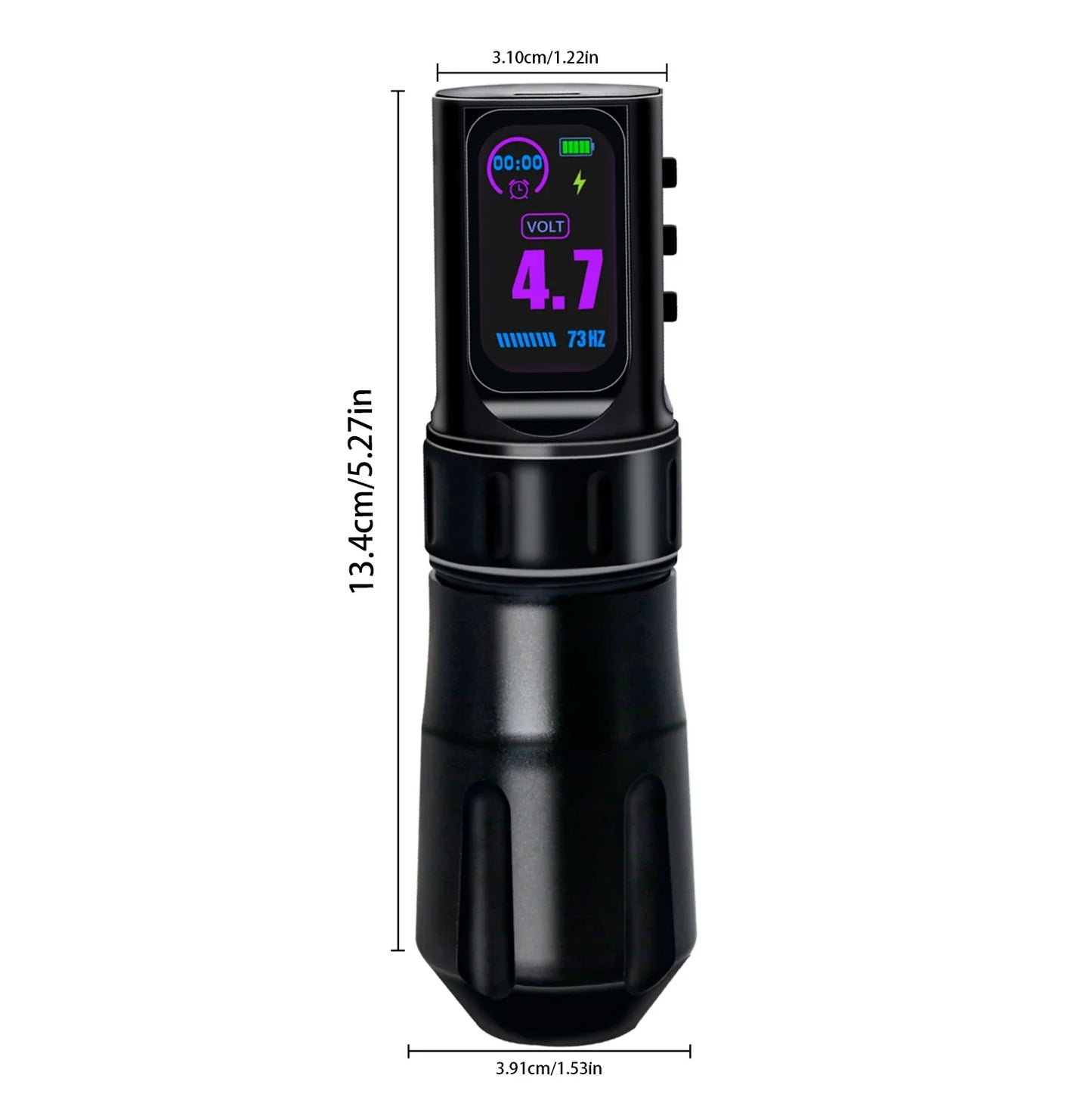 Wireless Tattoo Pen Machine – Dual Mode Direct Drive with IPS Screen, 1800mAh Battery & Timing Function for Professional Tattoo Artists
