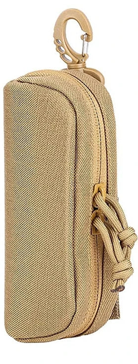 Tactical MOLLE Shockproof Eyeglass Case – Portable 1000D Nylon Protective Hunting Sunglasses Box