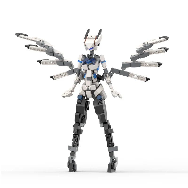 Yigebebe 229PCS Female Gynoid Robot Building Block Set โ Creative Mech Model Toy for Kids, Assemble Brick Gift