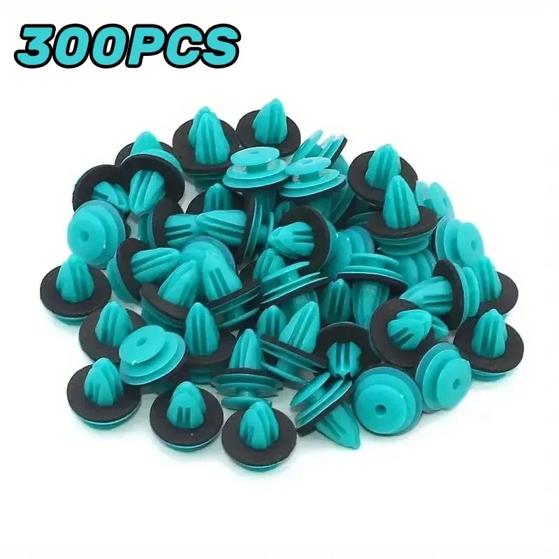 Auto Door Panel Clips with Seal Rings - Car Fastener Rivet Retainers for Interior & Bumper Repair