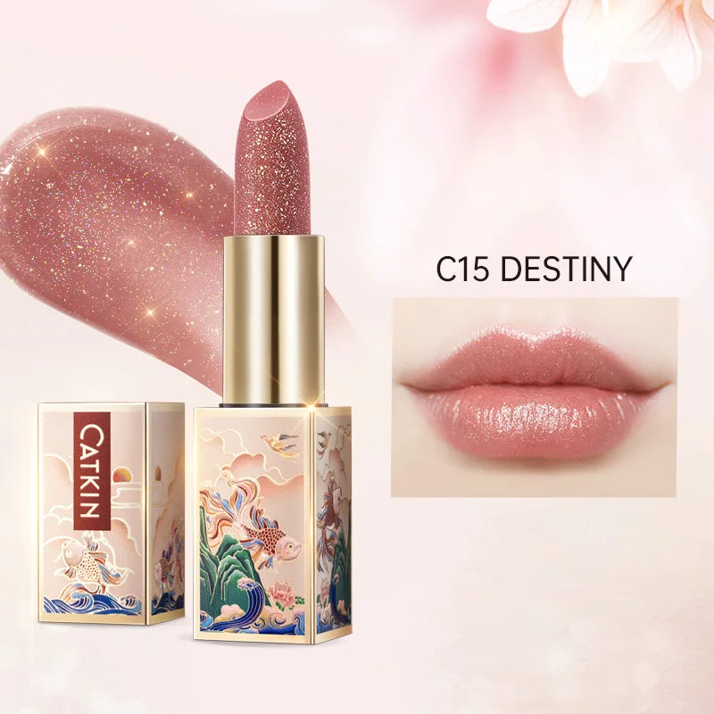 CATKIN Sparkling Lip Balm – Moonlight Color-Changing Lipstick, New Series Hydrating Lip Care