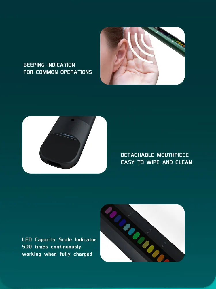Smart Breathing Trainer Device with App — Breath Monitor for Lung Strength and Exercise
