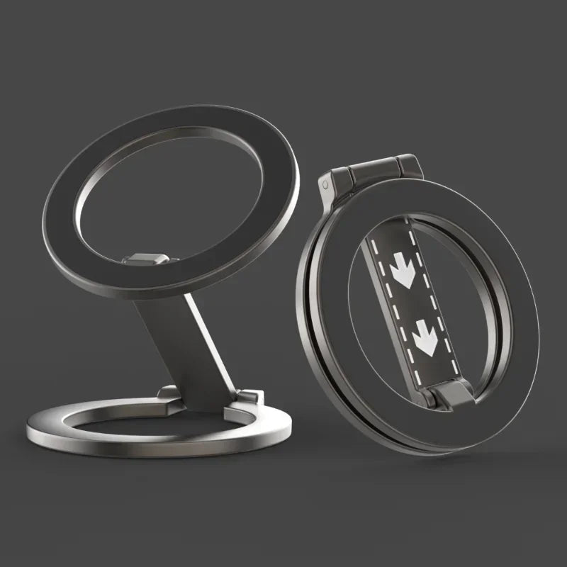 Double-Sided Magnetic Phone Ring Holder – MagSafe Kickstand, Magnet Grip for iPhone 16/15/14, Huawei & Xiaomi