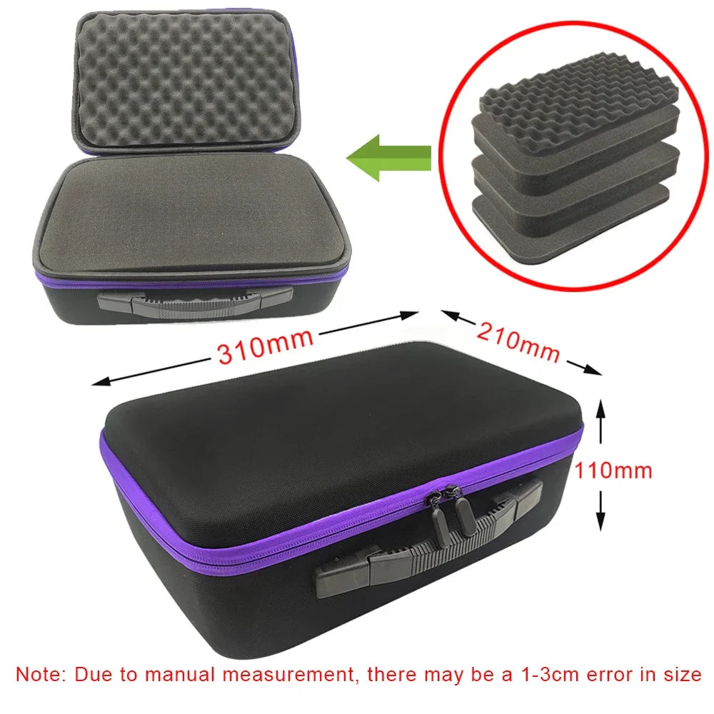 DIY Foam Hard Carry Case Storage Bag – Shockproof Travel Zipper Organizer for Camera & Outdoor Tool Accessories