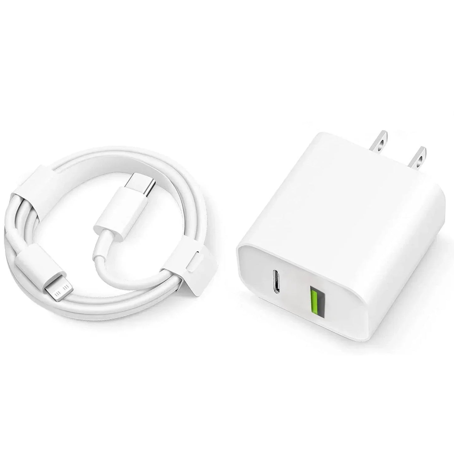 20W USB-C Fast Charger for iPhone 14 13 12 11 Pro Max Mini X XR XS β Fast Charging Cable & Accessories