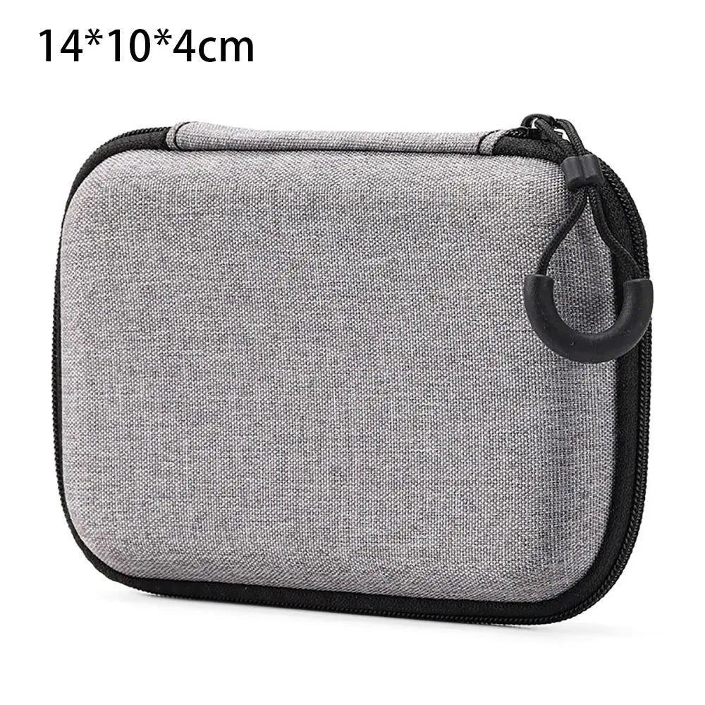 Mini EVA Storage Bag — Zipper Carrying Pouch for AirPods, Earphones, Phone, Charging Cables & Digital Accessories