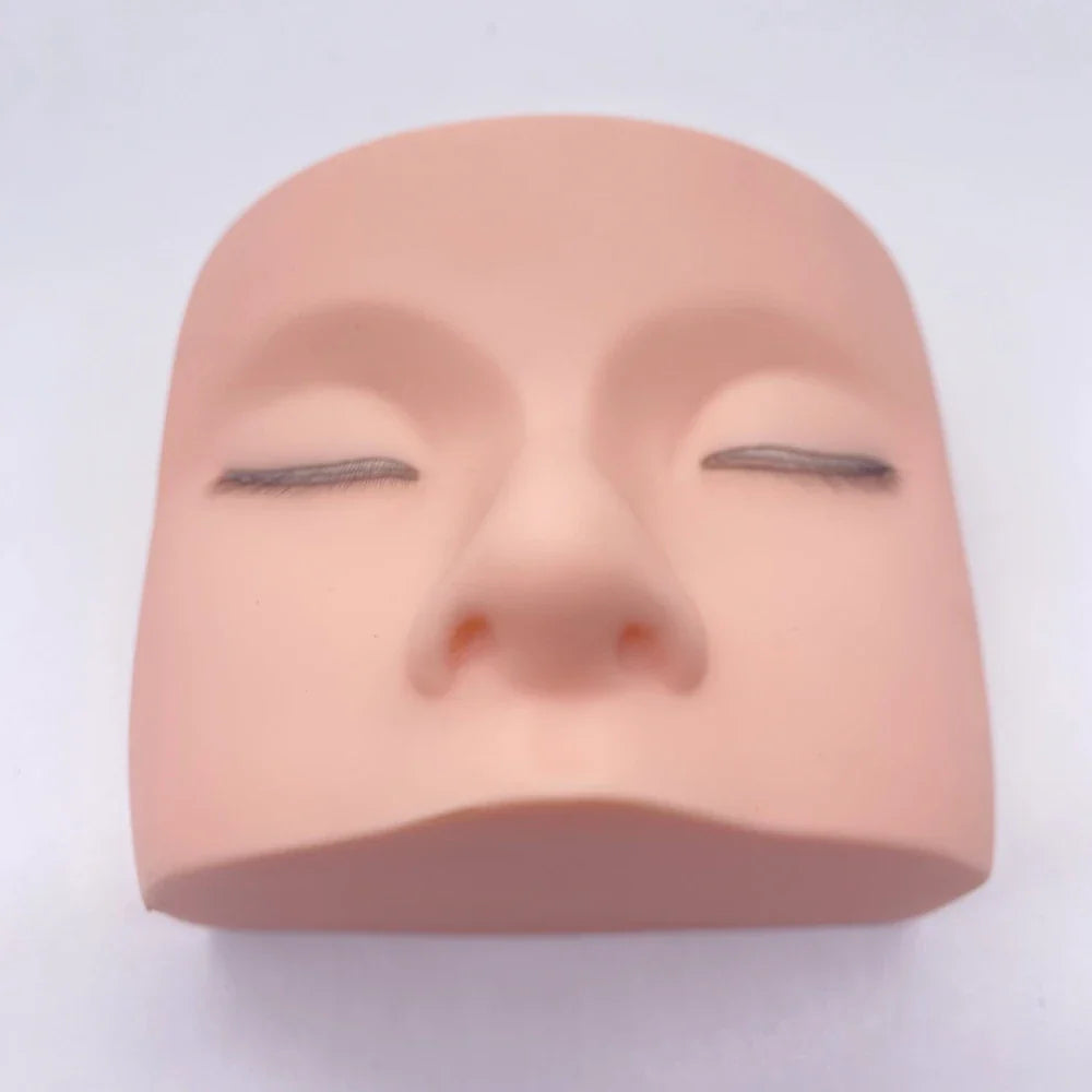 3D Eyelash Extension Mannequin Head – High-Quality Silicone Gel Practice Tool Realistic Skin Texture