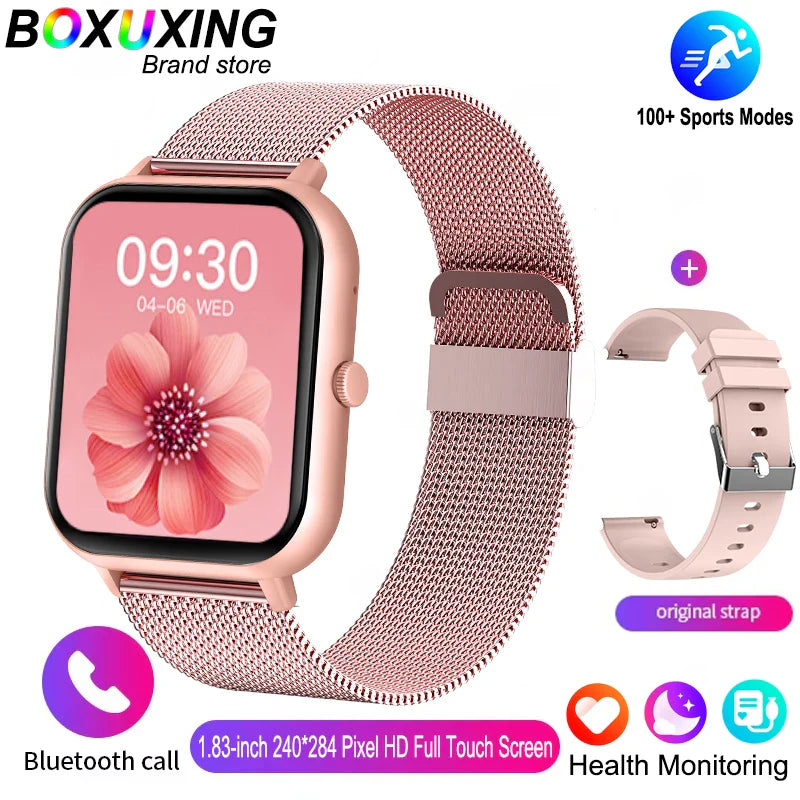 2025 New Smartwatch for Men & Women – Bluetooth Call, Fitness Tracker, Heart Rate Monitor, IP68 Waterproof, Compatible with Xiaomi, iOS & Android