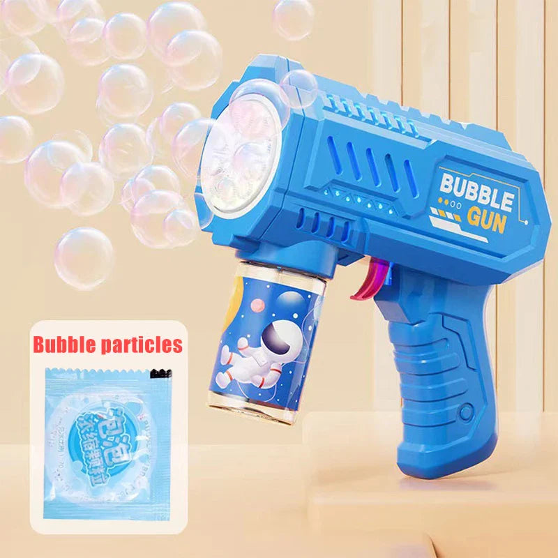 Fully Automatic Rocket Bubble Gun ā Outdoor Bubble Blower with Liquid for Kids Beach Toy Gifts