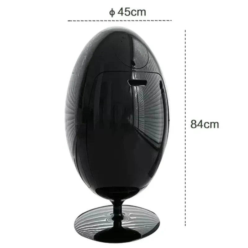 Dinosaur Egg Design Trash Can – Large Capacity Cartoon Garbage Bin for Kitchen & Room Food Waste Disposal