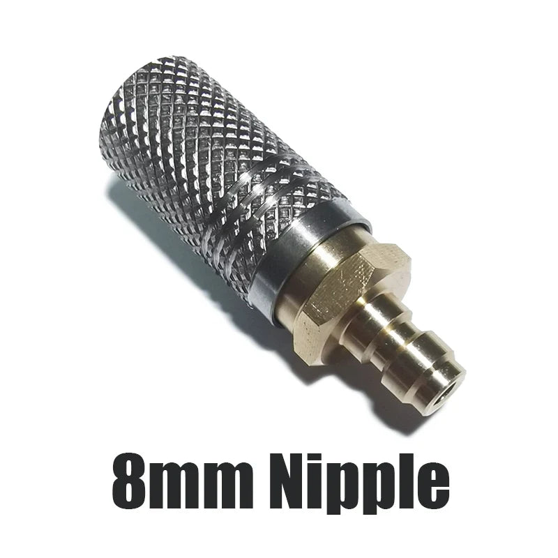 Extended Air HPA Quick Release Adapter Socket – 1/8 BSPP (G1/8) 8mm Male Nipple for Fast Disconnect 2/2