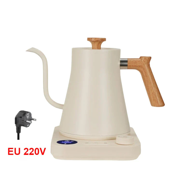 1200W Intelligent Electric Kettle - Gooseneck Hand Brewed Coffee Pot for Milk Powder & Precision Brewing