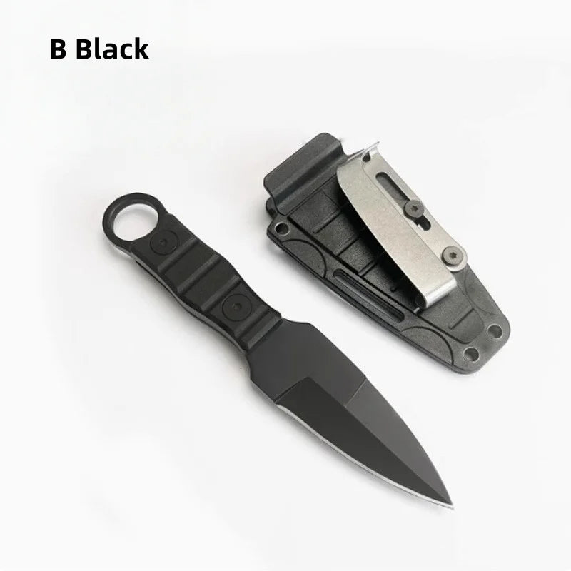 Professional D2 Steel Survival Knife - Fixed Blade EDC Camping Tool with Sheath for Outdoor Adventures