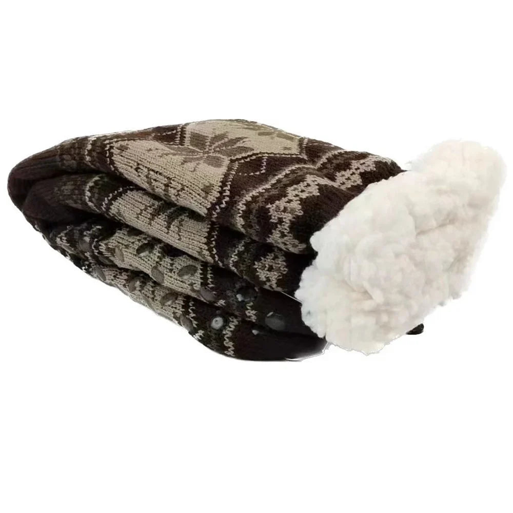 Men's Fluffy Winter Socks β Warm Thermal Non-Slip Fuzzy Socks, Soft Plush Thickened Indoor Socks, Cozy Gifts 2023