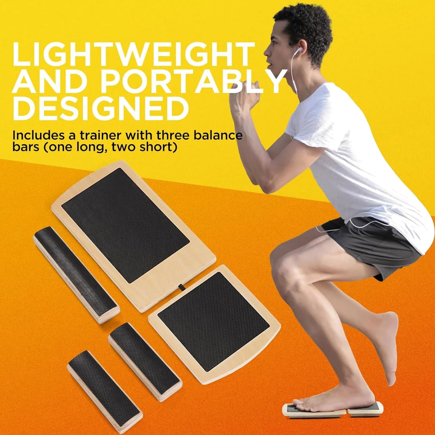 Ankle Balance Board – Foot Strengthener Trainer for Pilates, Balance Training, Sprained Ankle Stability Exercises, and Plantar Fasciitis