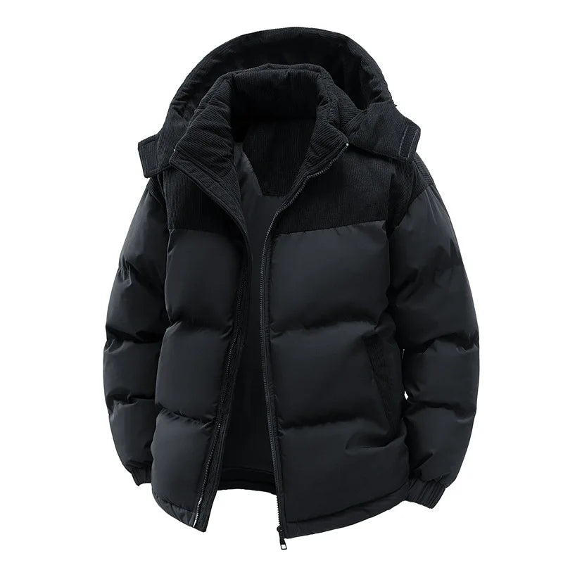 Men’s Windbreaker Winter Parka – Casual Streetwear Autumn Coat, Warm Windproof Outdoor Jacket