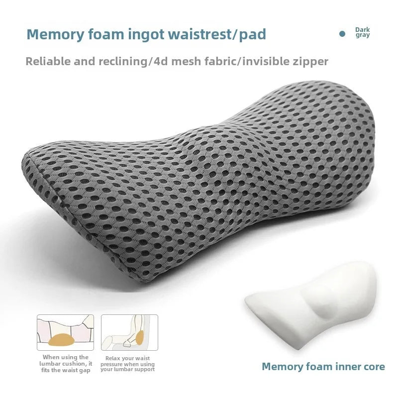 Breathable Memory Foam Cushion β Car Seat, Waist & Lumbar Support Pillow, Bed & Sleeping Interior Accessories