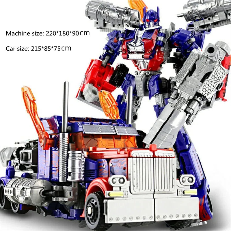 Robot Car Transformation Toy - Alloy Plastic Optimus Prime Action Figure Kids Birthday Gift