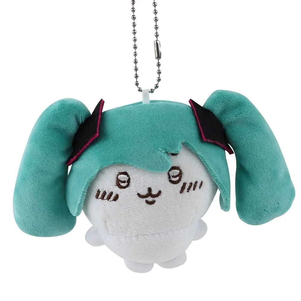 Cartoon Fit Hatsune & Chiikawa USAGI Plush Doll – Kawaii Bag Pendant Toy for Girls’ Holiday Gift