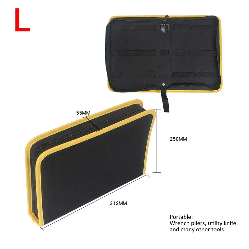 Multifunction Oxford Canvas Tool Bag - Portable Hardware Organizer Pouch for Screws, Nails & Repair Tools