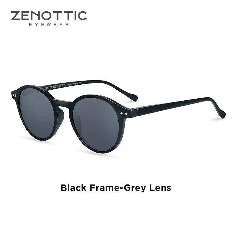 ZENOTTIC Retro Small Round Polarized Sunglasses – Vintage UV400 Shades for Men & Women