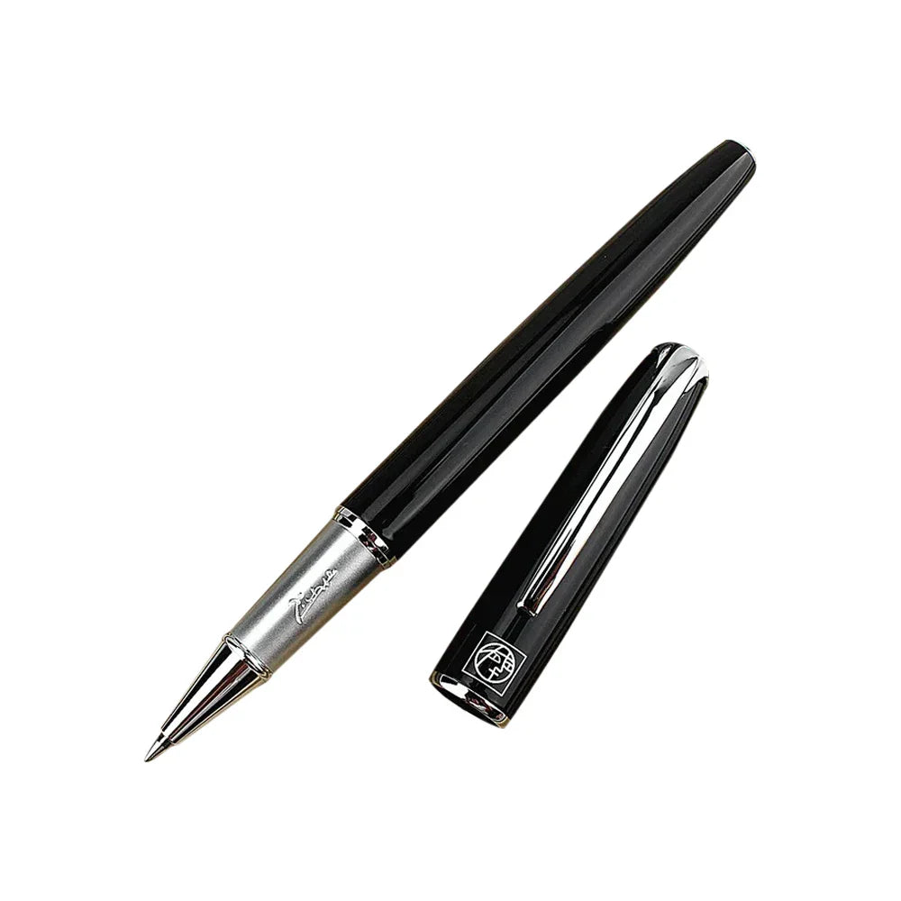 Luxury Stainless Steel Rollerball Signature Pen – Business & Office Ballpoint Pen for Students & School Supplies