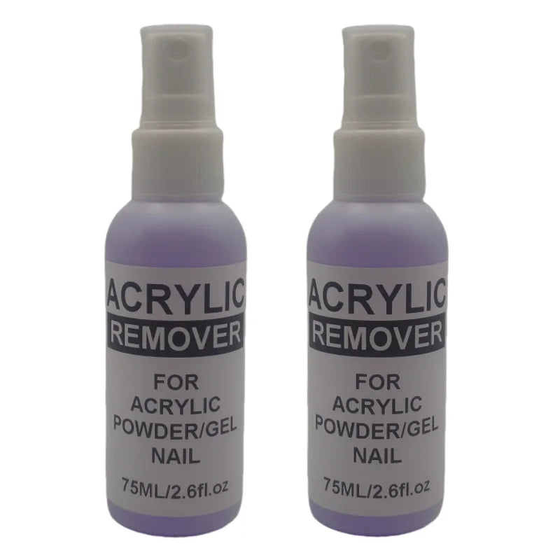 75ml Professional Acrylic Nail Remover — Liquid & Gel Polish Remover for Acrylic Nails