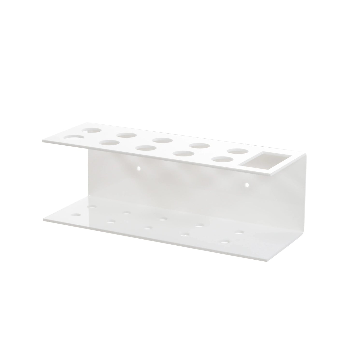 Acrylic Marker Pen Holder – Wall-Mounted 10-Slot Dry Erase Storage Rack for Office