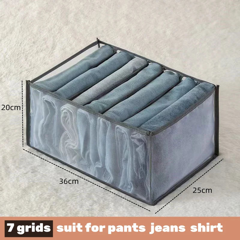 Underwear & Socks Organizer Box – Drawer Dividers for Bras, Pants, Scarves, Ties, Jeans, and Clothing Storage