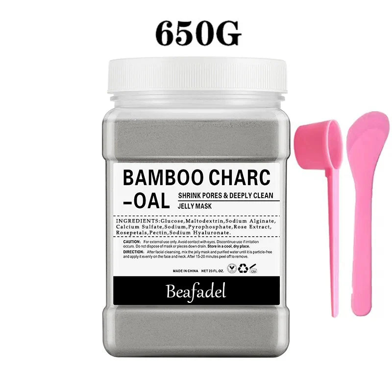 650g Rose Jelly Peel-Off Facial Mask Powder – Collagen Hydroplastic Crystal Skin Care Mask for Face Treatment