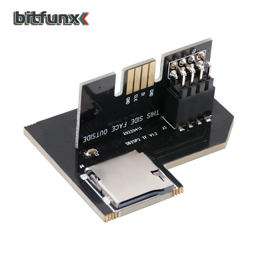 Bitfunx SD2SP2 Pro SD Card Adapter – MicroSD TF Card Reader for Nintendo GameCube NGC NTSC Serial Port 2