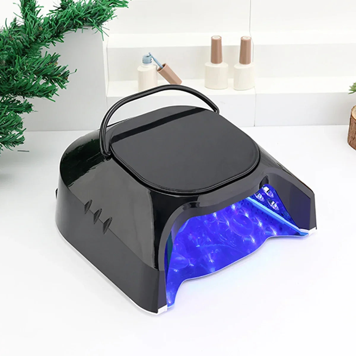 Advanced Mirror-Finish Dual Light Nail Lamp – 86W Rechargeable Portable LED UV Nail Machine
