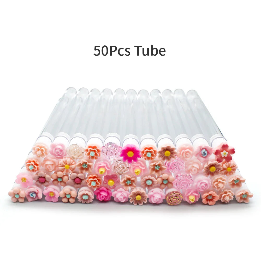 10/50PCS Reusable Eyelash & Eyebrow Brush Tubes — Replaceable Dust-Proof Wands Storage & Makeup Tool