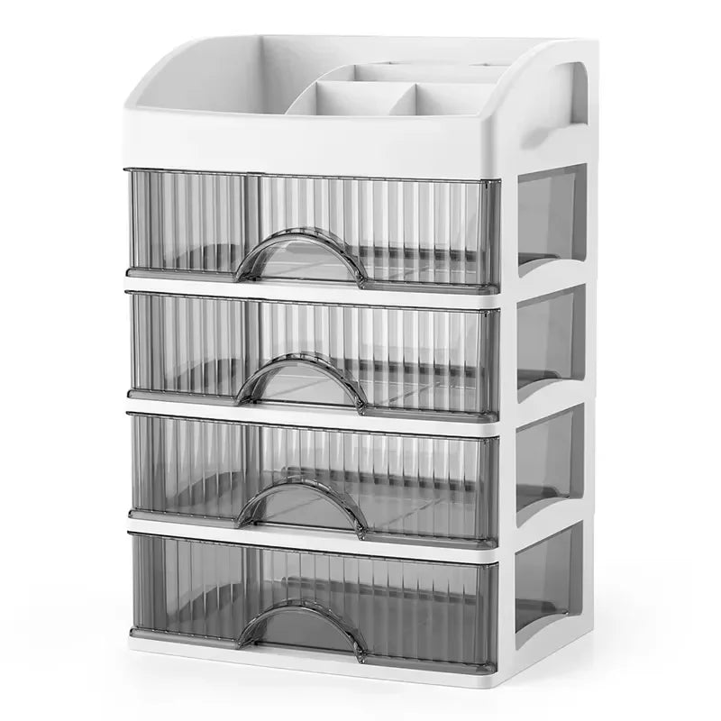 Hot Drawer Makeup Organizer – Large Capacity Plastic Storage Box, Lipstick Holder & Office Supplies Organizer