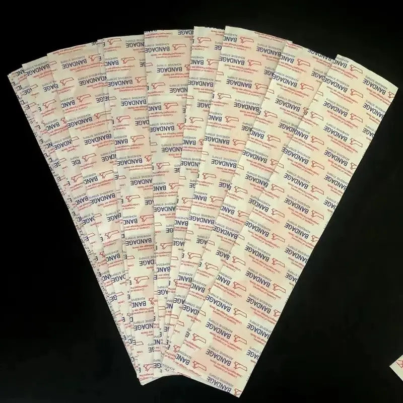 50PCS Waterproof Finger Bandages – Breathable First Aid Wound Dressing Plasters for Cuts & Emergency Care