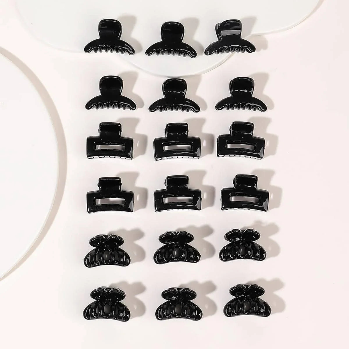 18pcs Leopard Print Mini Hair Claw Clips – No-Slip Small Jaw Clips for Thin Hair, Hair Styling Accessories for Women & Girls