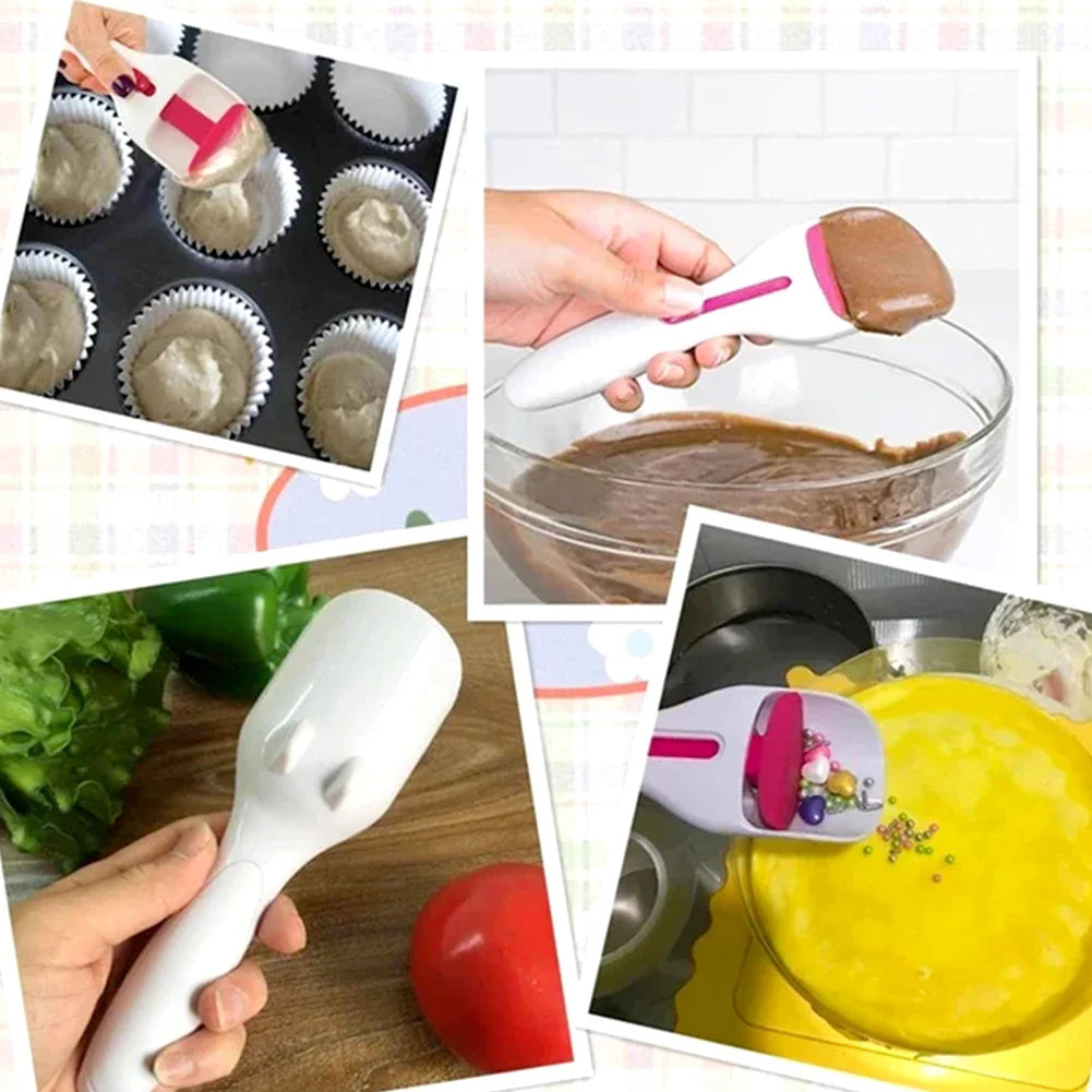 Manual Cake Batter Dispenser Scoop – Cupcake & Muffin Batter Pouring Tool for Precise Baking and Easy Mixing
