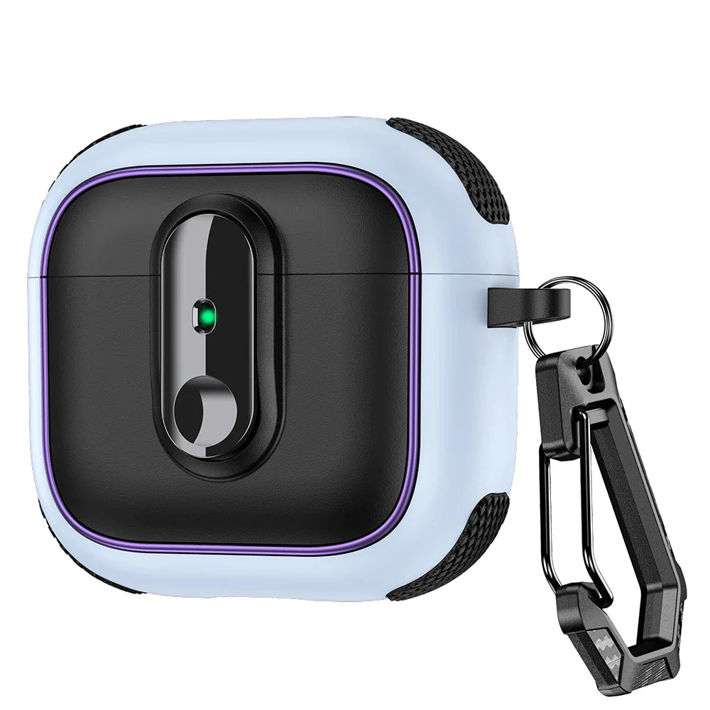 Armor Lock Earphone Case for AirPods – Shockproof TPU & PC Cover for AirPods 1, 2, 3, 4 & Pro 2, 2nd & 4th Gen