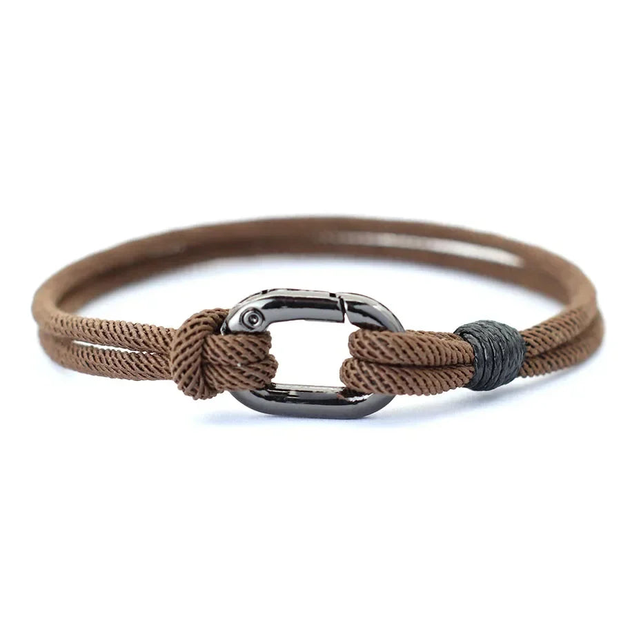 Noter Thin Thread Bracelet for Men – Handmade Braided String Charm, Outdoor Survival & Nautical Knot Pulsera
