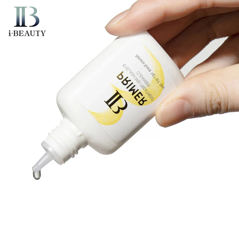 I Beauty Eyelash Extension Glue Primer — Banana Scent Clear Primer 15ml for Professional Use