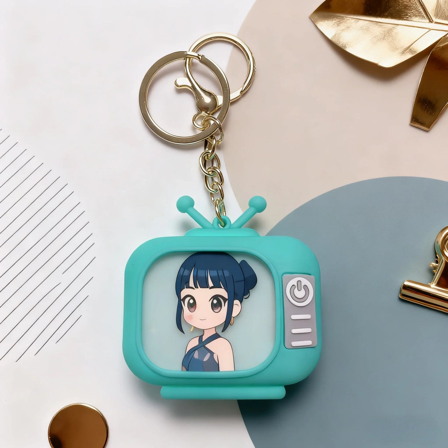 Demon Hunter Girl Group Anime Keychain — KPOP Light-Up Night Light, Doll & Bag Decoration Gift